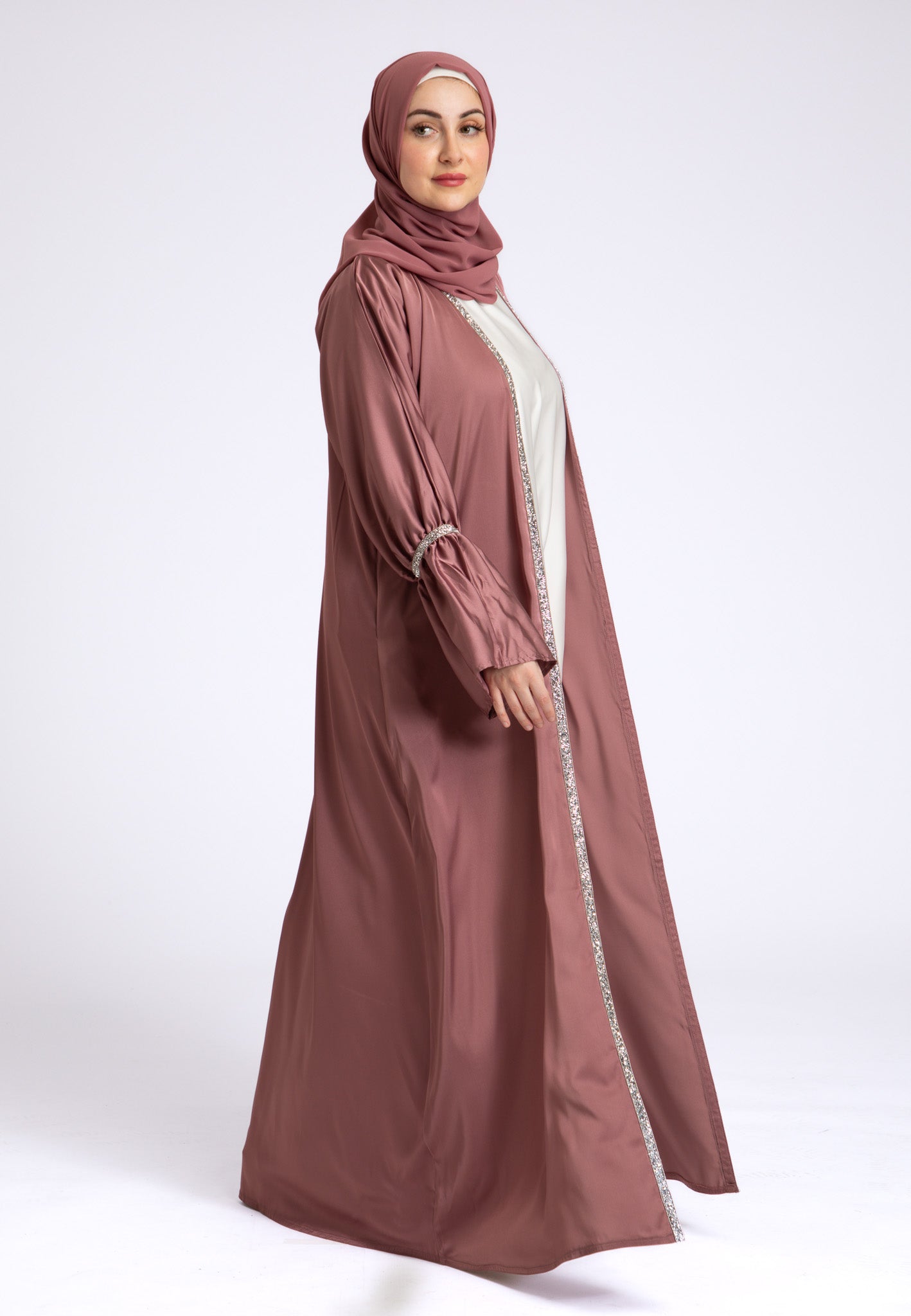 Sahar Kaftan Abaya - Mauve main image 1