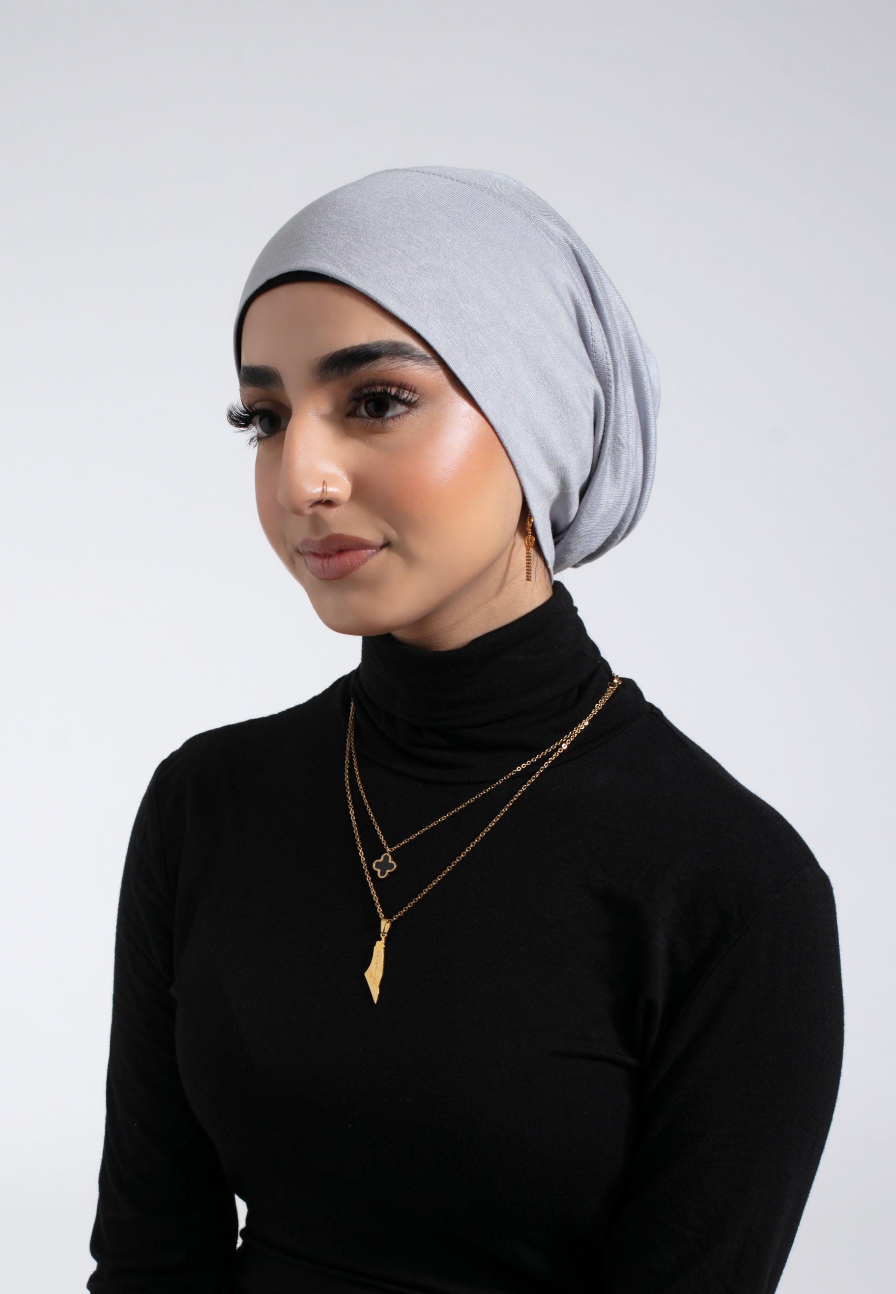Buy Grey Tube Hijab Cap | All-Day Comfort | Hayah Al-Muslimah