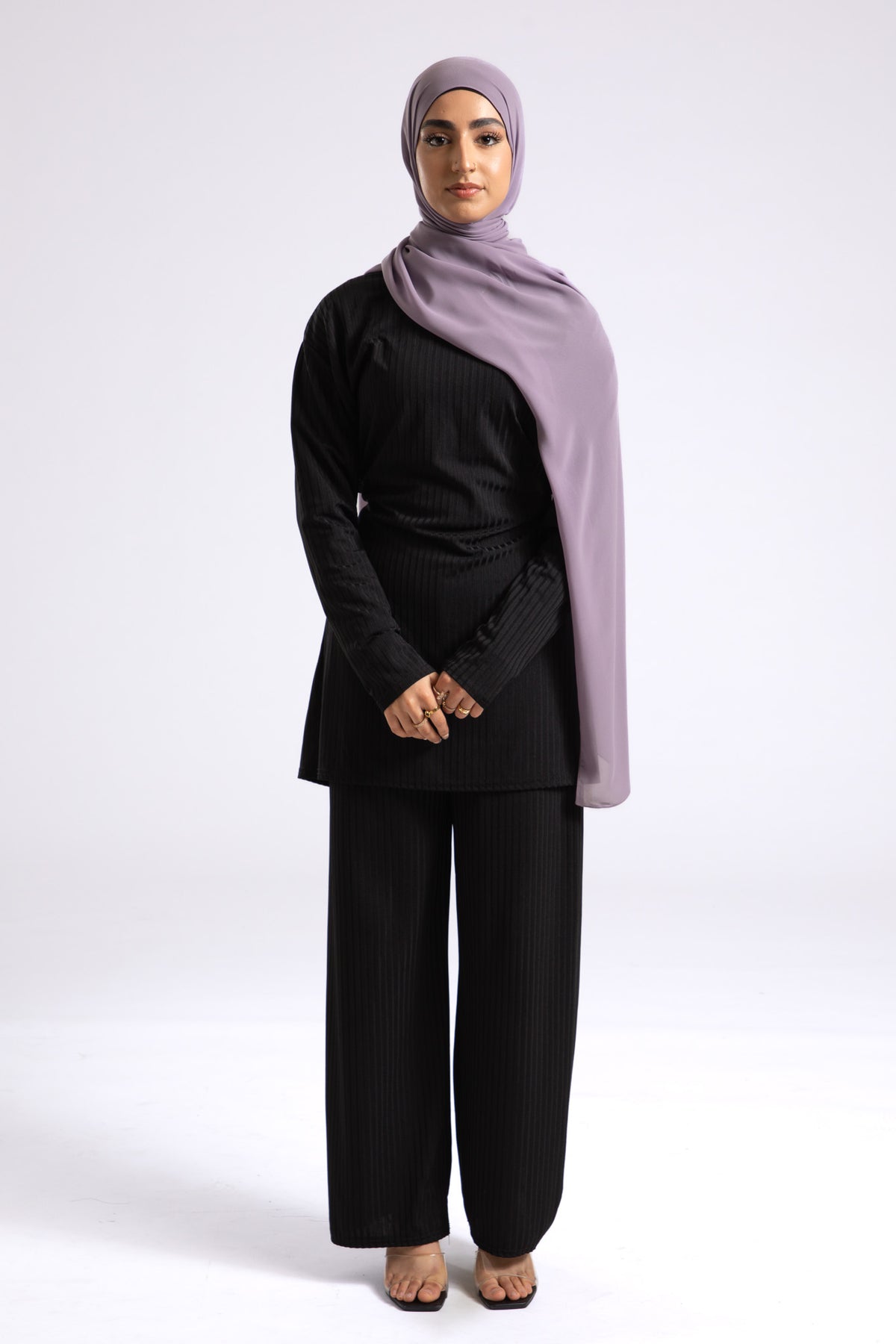 Dusky Lilac Soft Chiffon Hijab