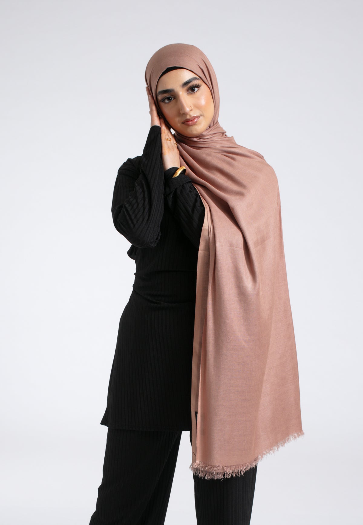 Almond Peach Modal Hijab