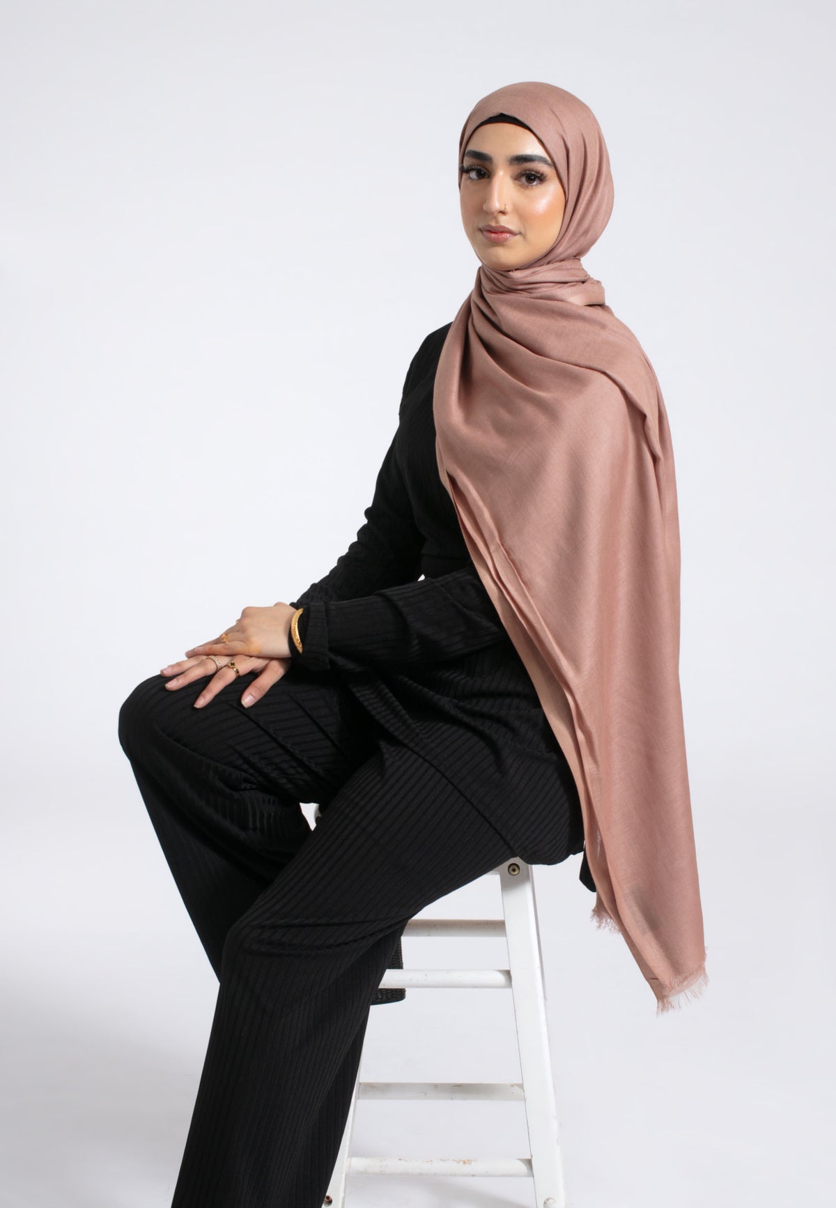 Almond Peach Modal Hijab