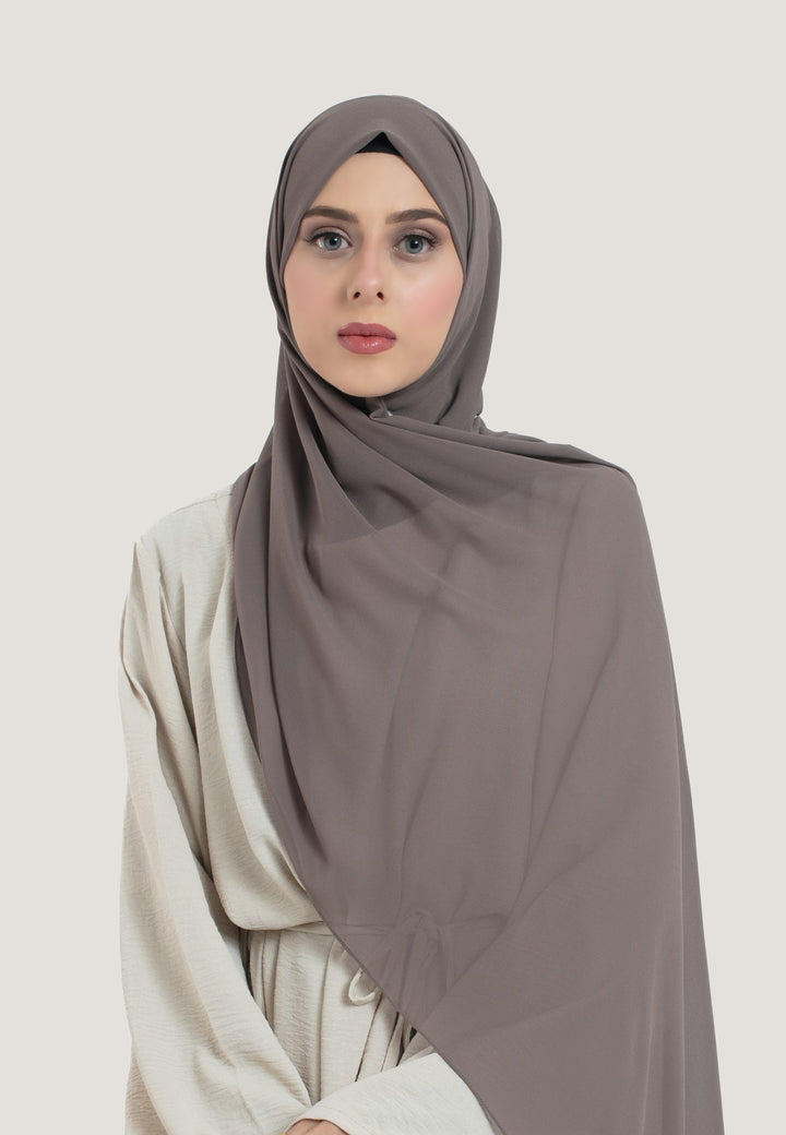 Ash Crepe Chiffon Hijab