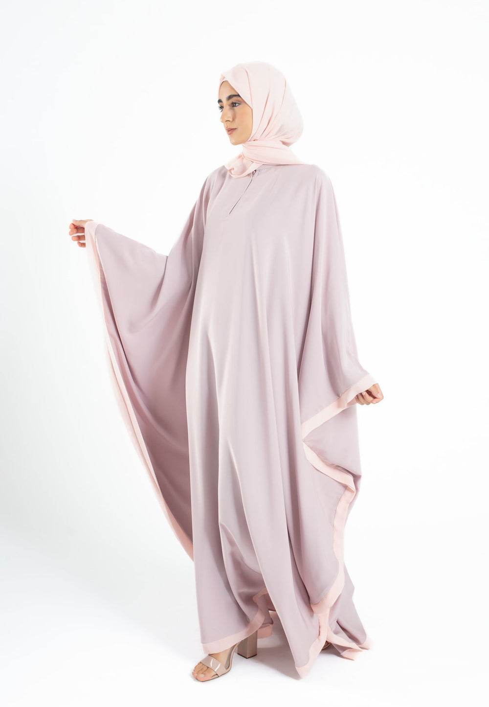 Pink Butterfly Farasha Abaya