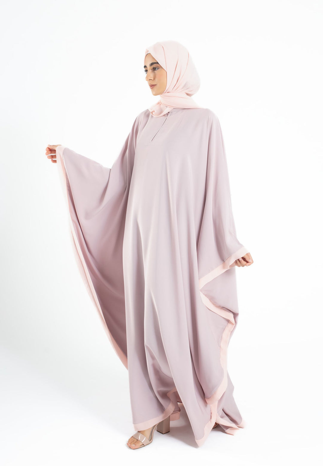 Pink Butterfly Farasha Abaya