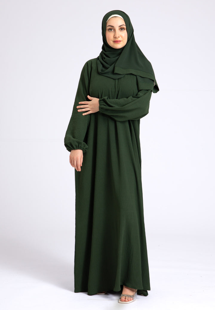 Basic Everyday Green Abaya