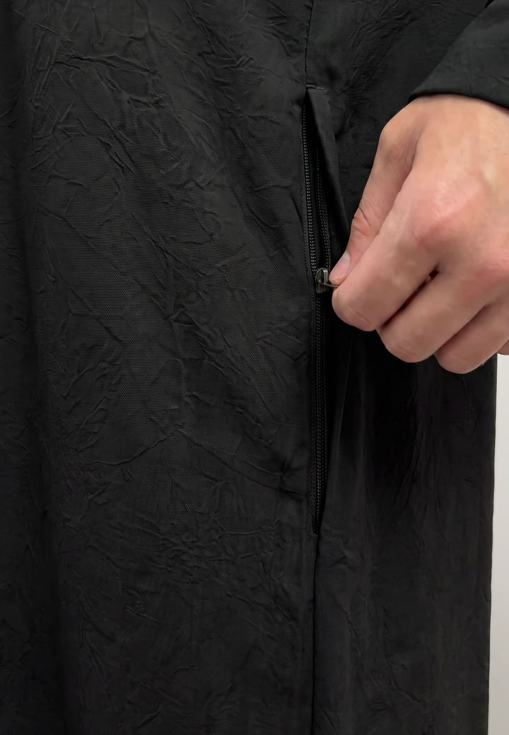 Zip Details of Crepe Abaya