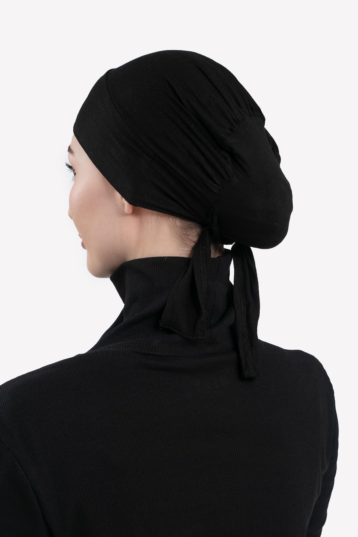 Tie Back Cap - Black