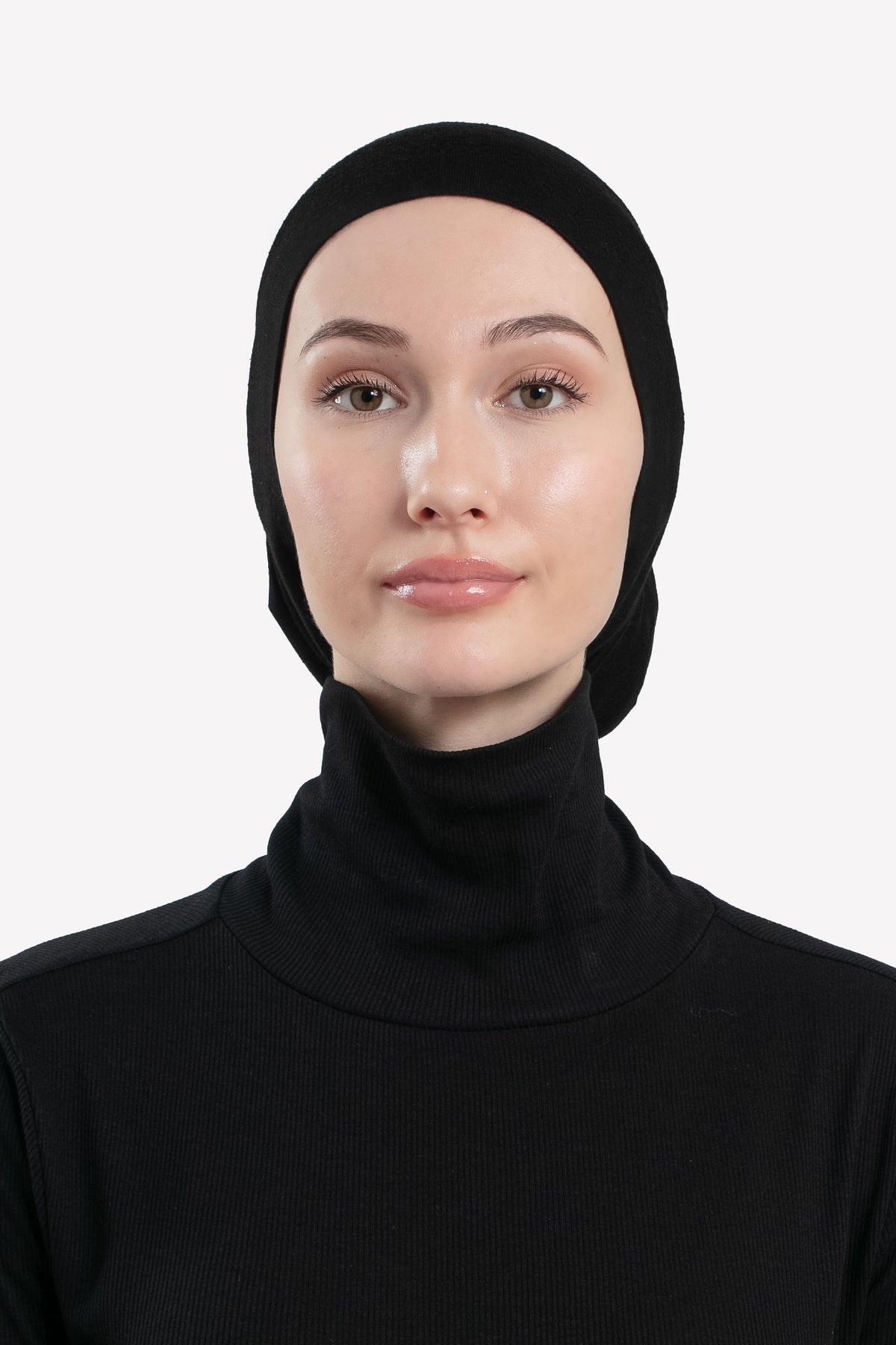 Black Tube Hijab Cap