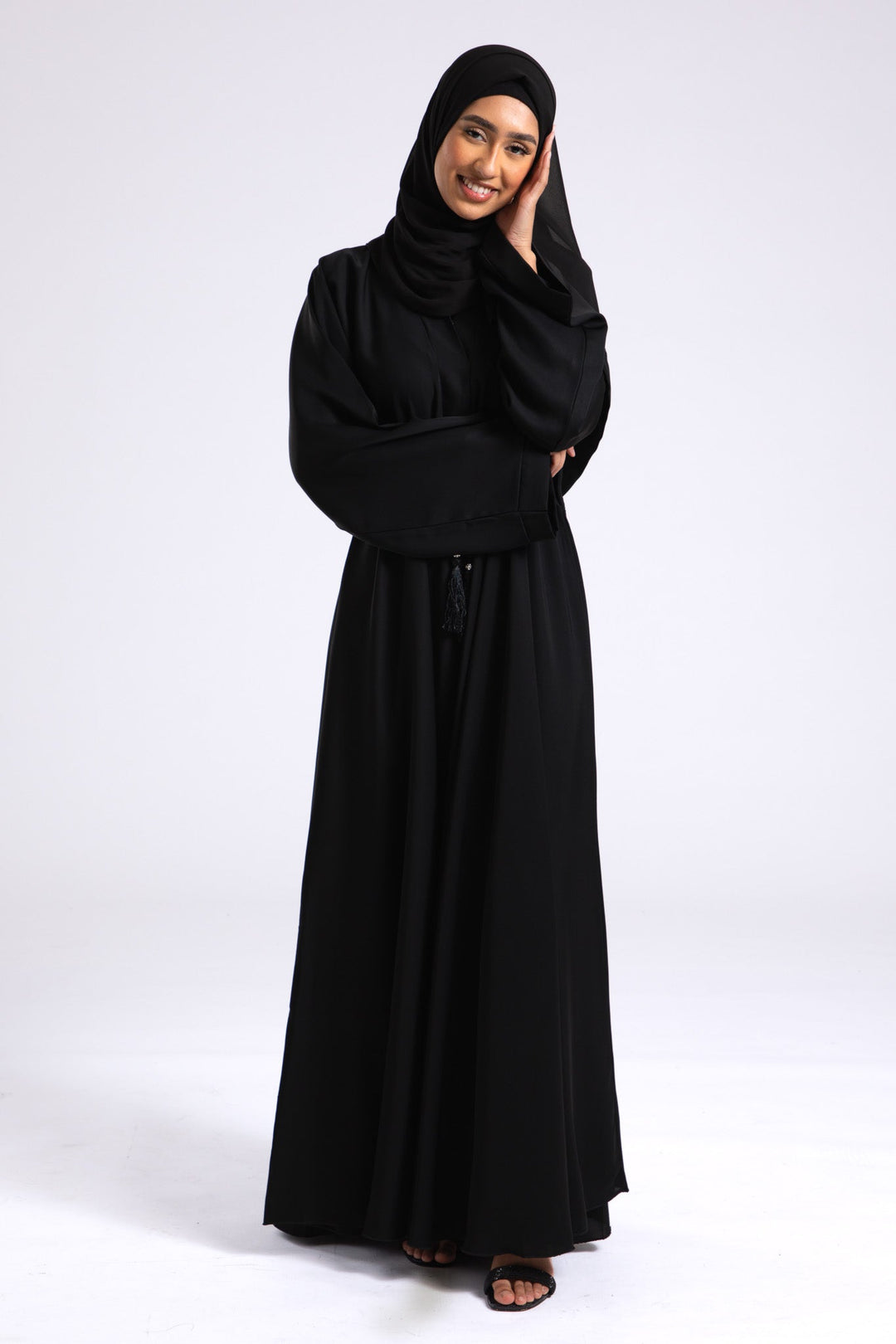 Buy Black Prayer Dress For Women | Black Umbrella Cut Abaya