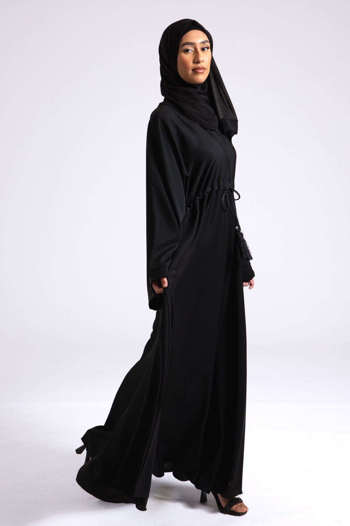 long black dress jacket BLYTHE LONG DRESS JACKET IN SILK ORGANZA Black / S / JSO2179