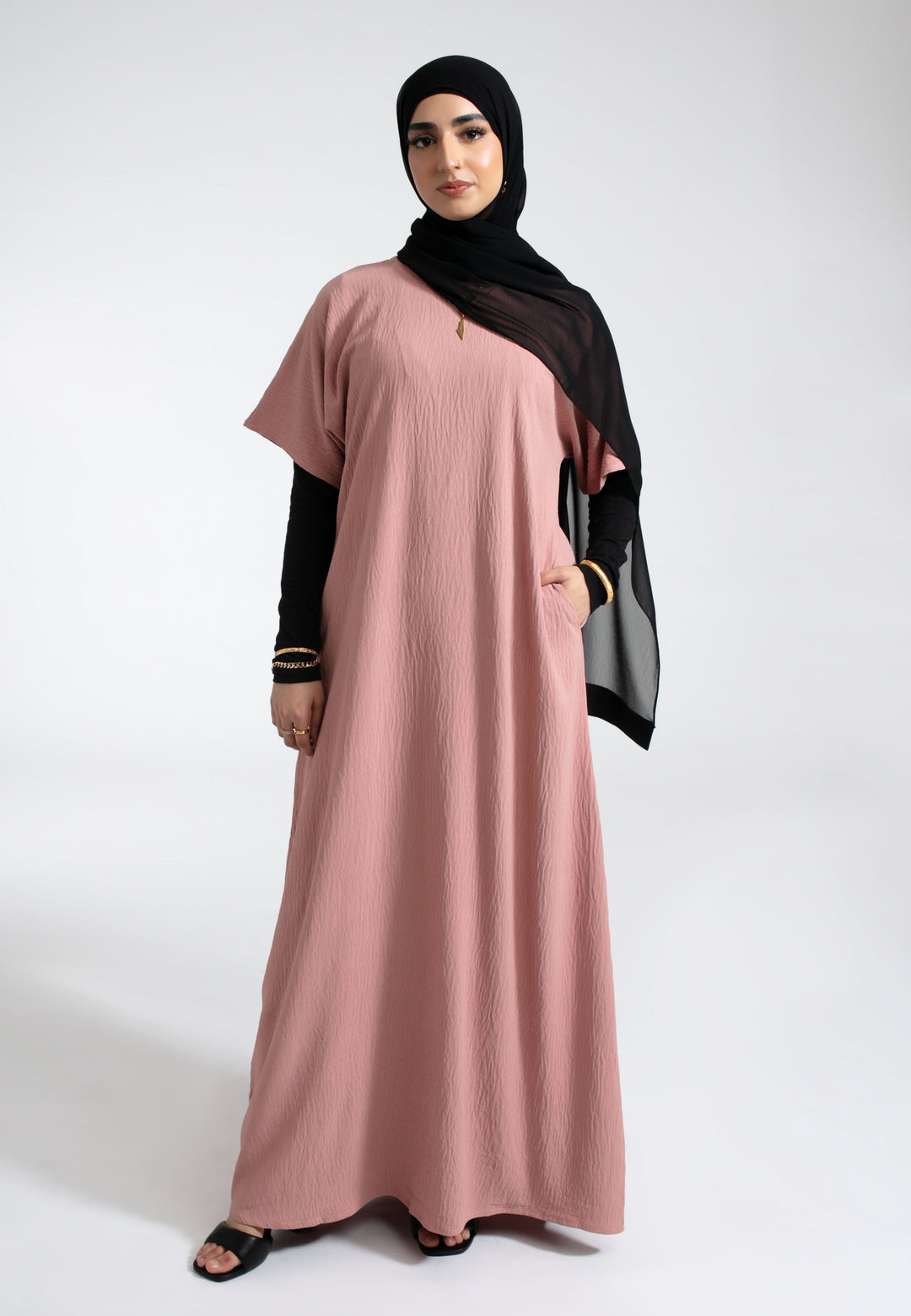 Sleeveless Abaya Inner Slip Dress Plain Under Abaya Inner Dress
