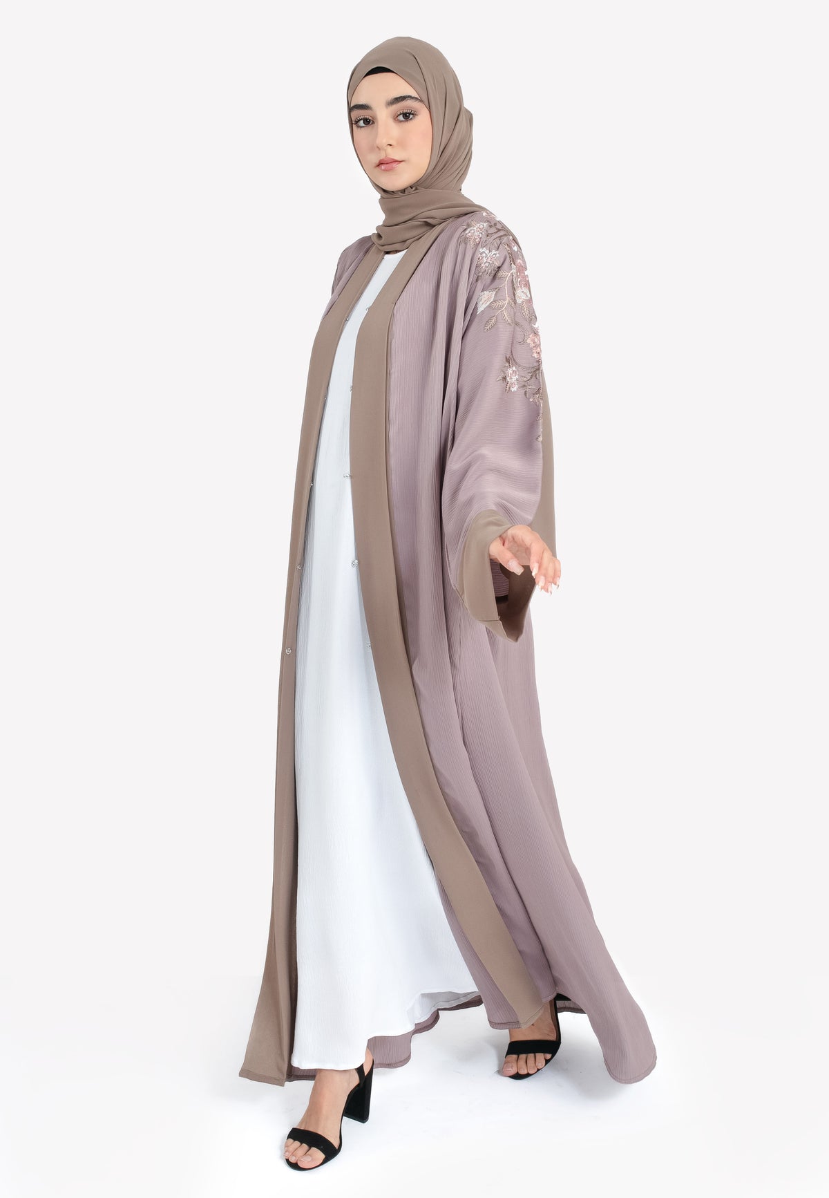 Bulgarian Rose Kimono Abaya