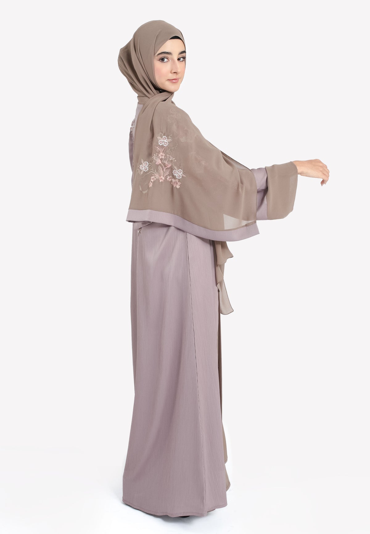 Bulgarian Rose Kimono Abaya Hijab