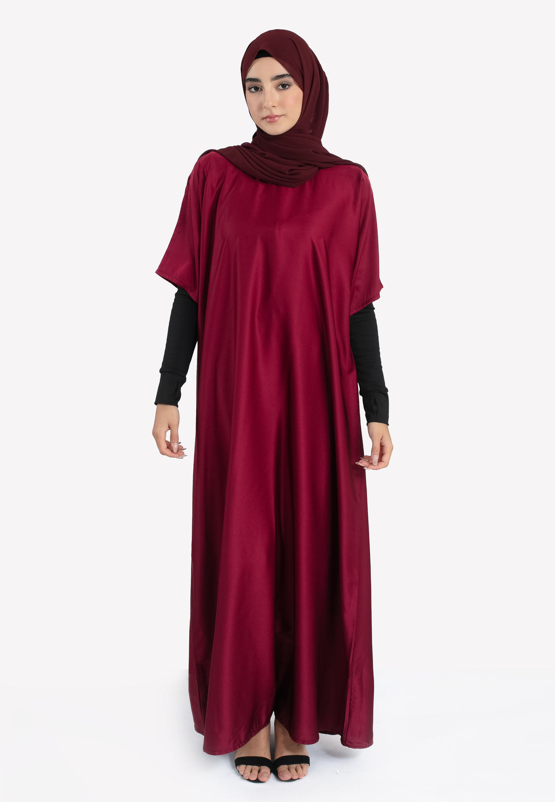 burgundy slip dress Premium Burgundy Satin Inner Slip Dress