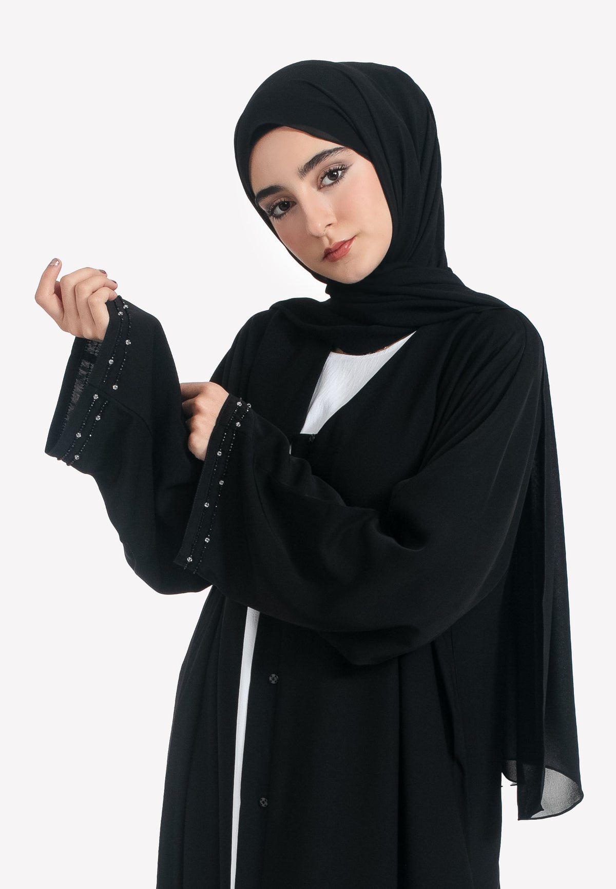 Sleeves Detailing of Celestial Abaya