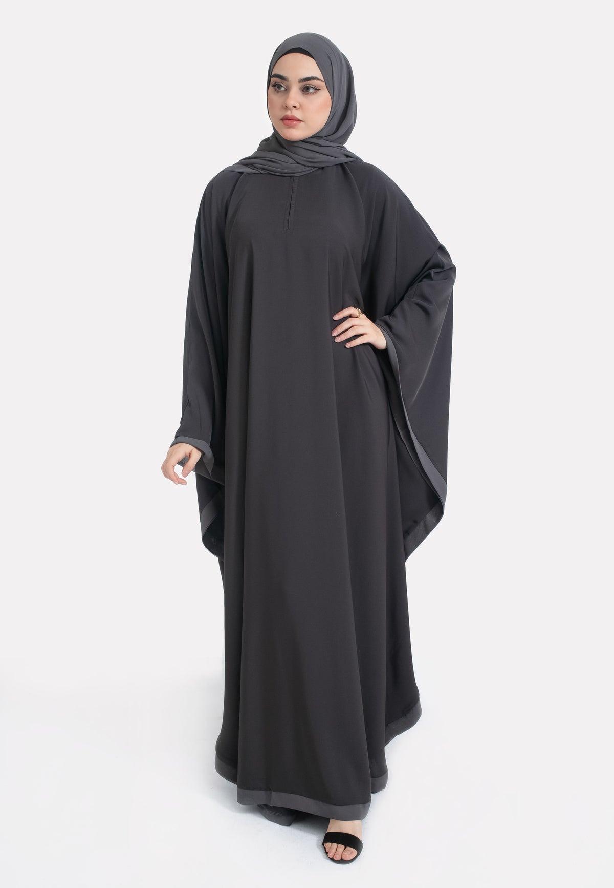 Charcoal Butterfly Farasha - Front