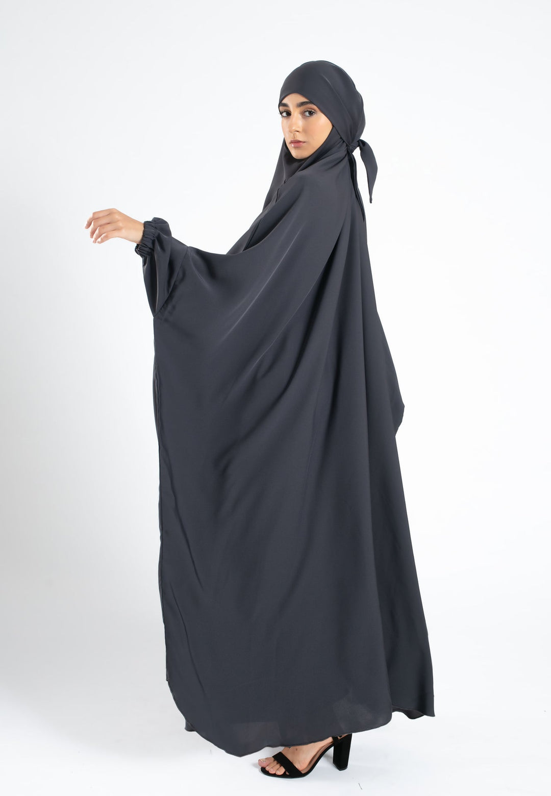 Grey-One-Piece-Jilbab-Dress