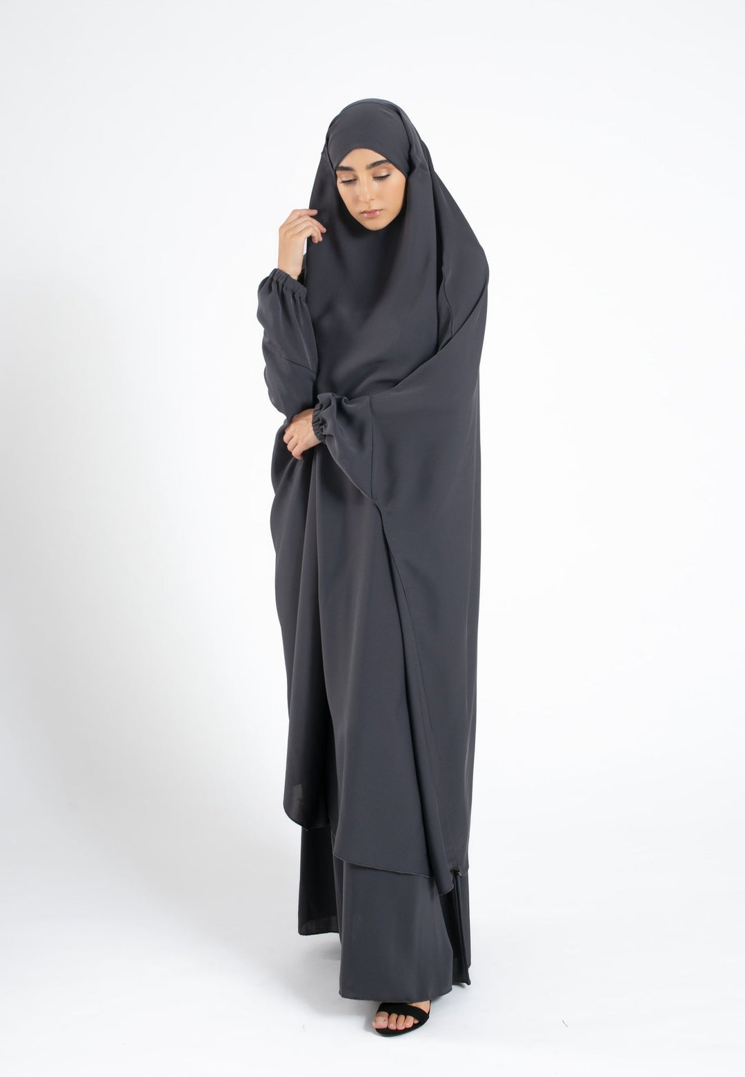 Charcoal-Grey-Two-Piece-Jilbab