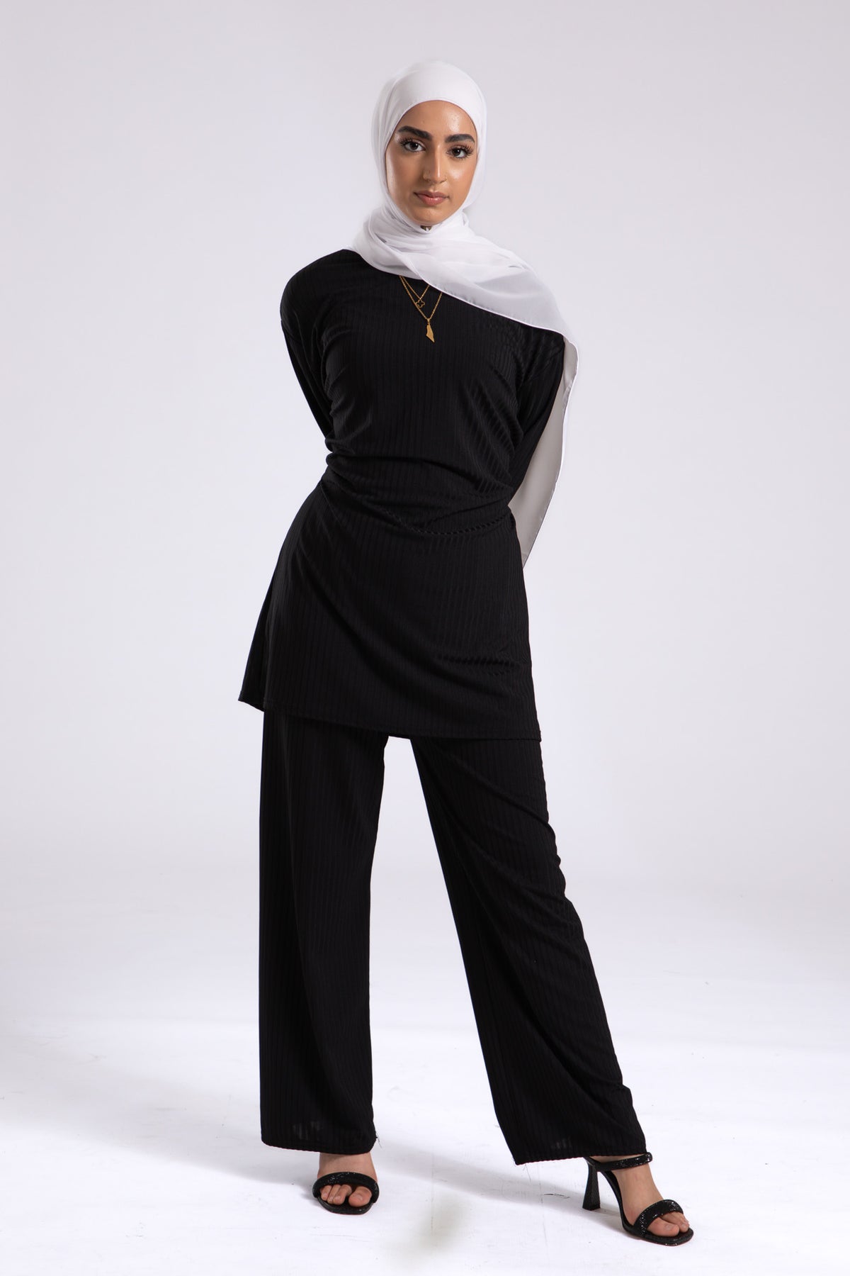 Pure White Soft Chiffon Hijab