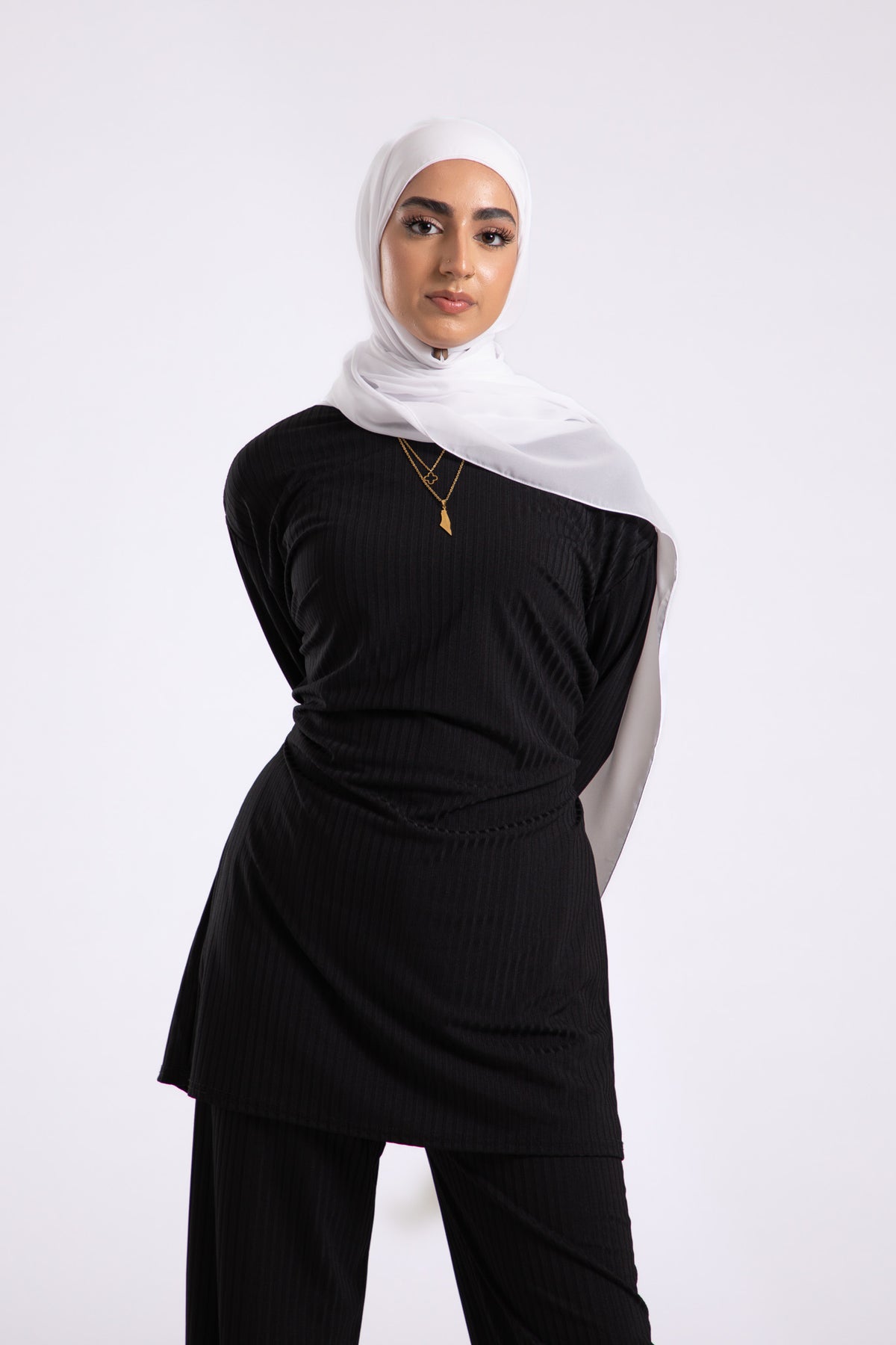 Pure White Soft Chiffon Hijab