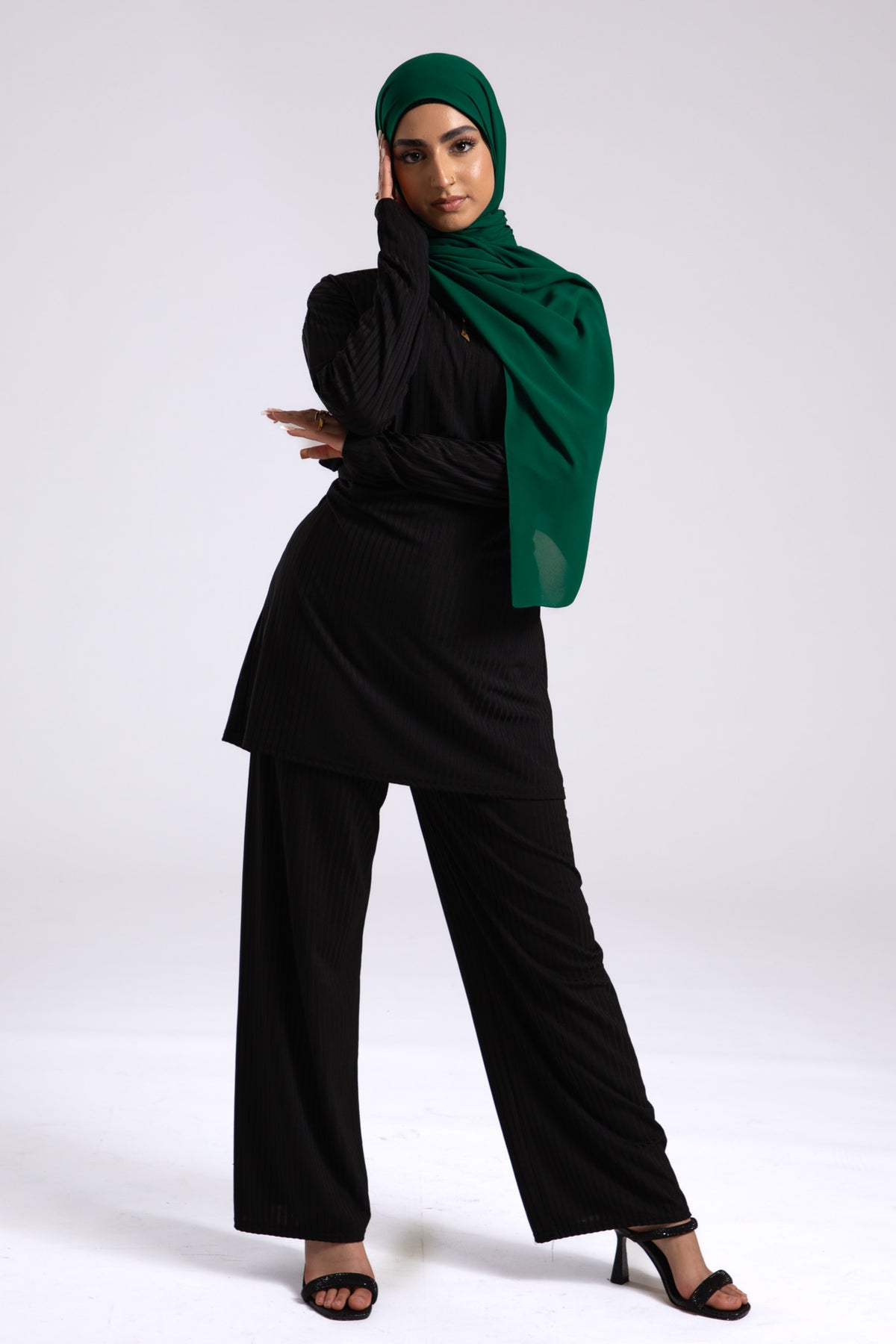 Green Soft Chiffon Hijab