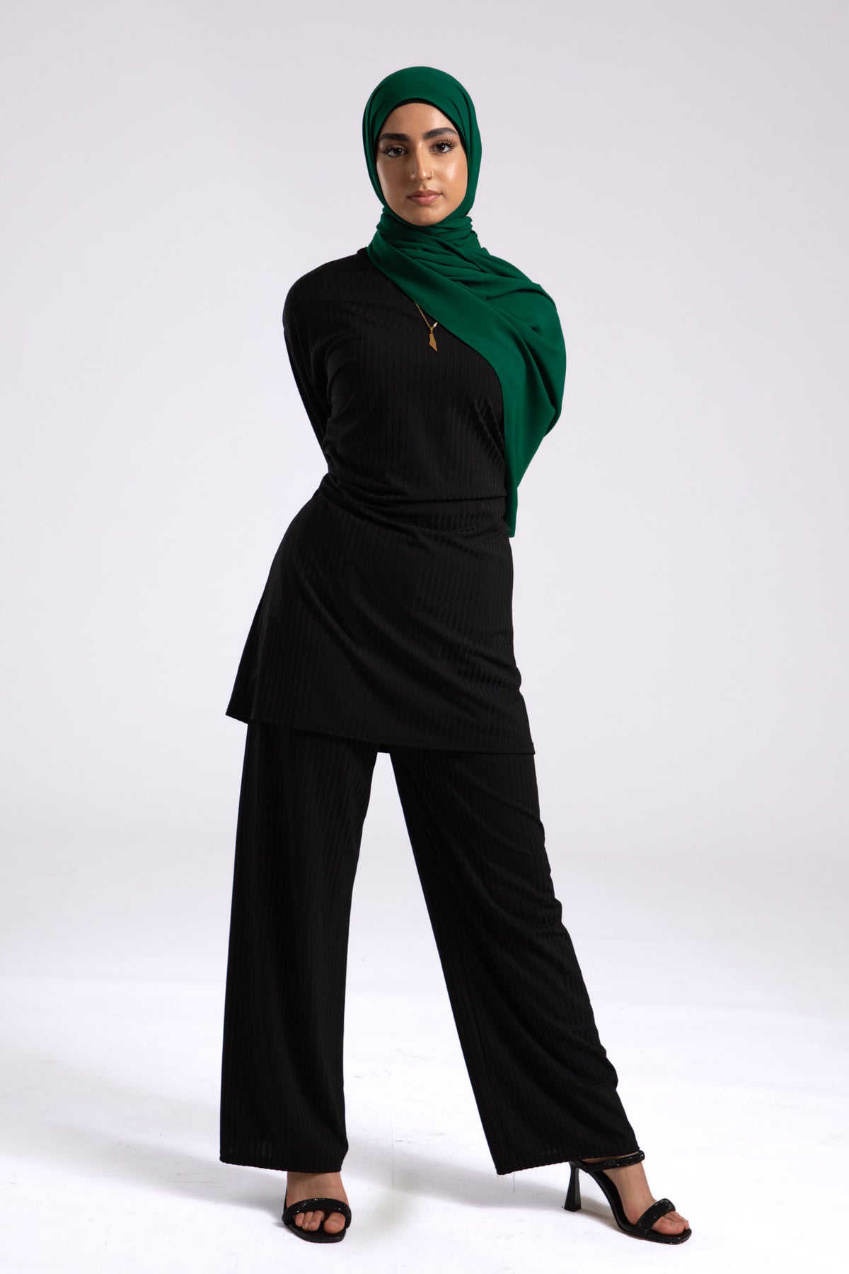 Green Soft Chiffon Hijab