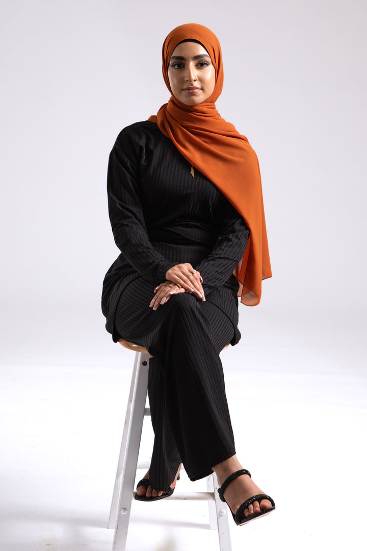 Saffron Orange Soft Chiffon Hijab