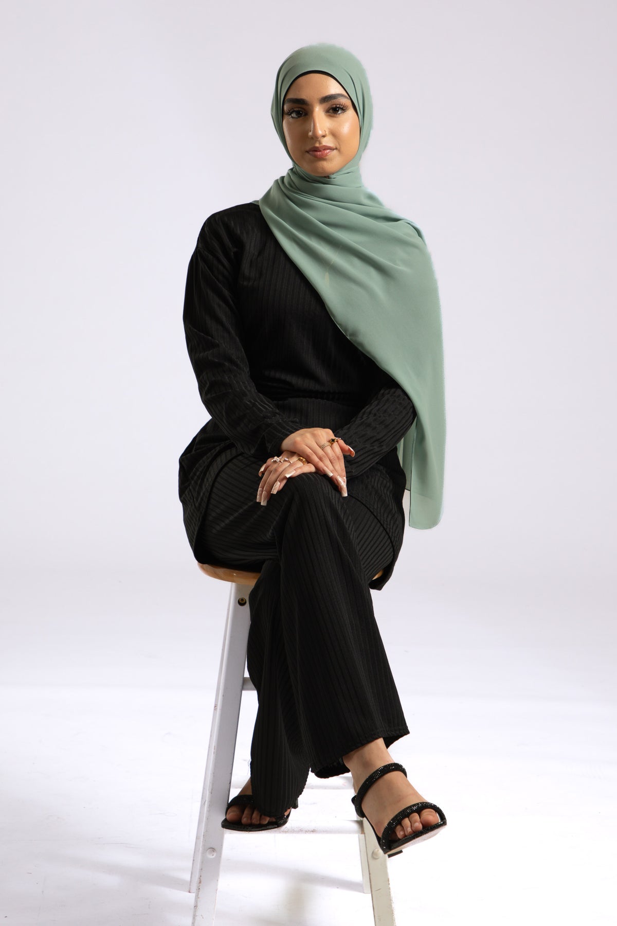 Mint Green Soft Chiffon Hijab