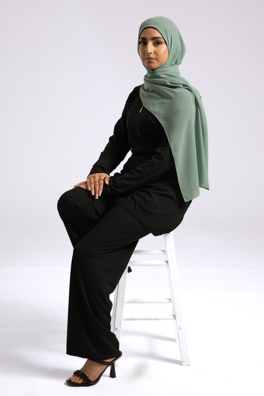 Mint Green Soft Chiffon Hijab