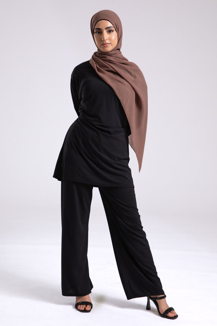 Brown Soft Chiffon Hijab