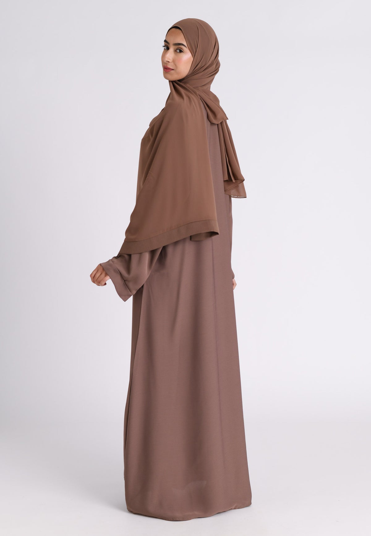 Dusty Mink Abaya with Pockets