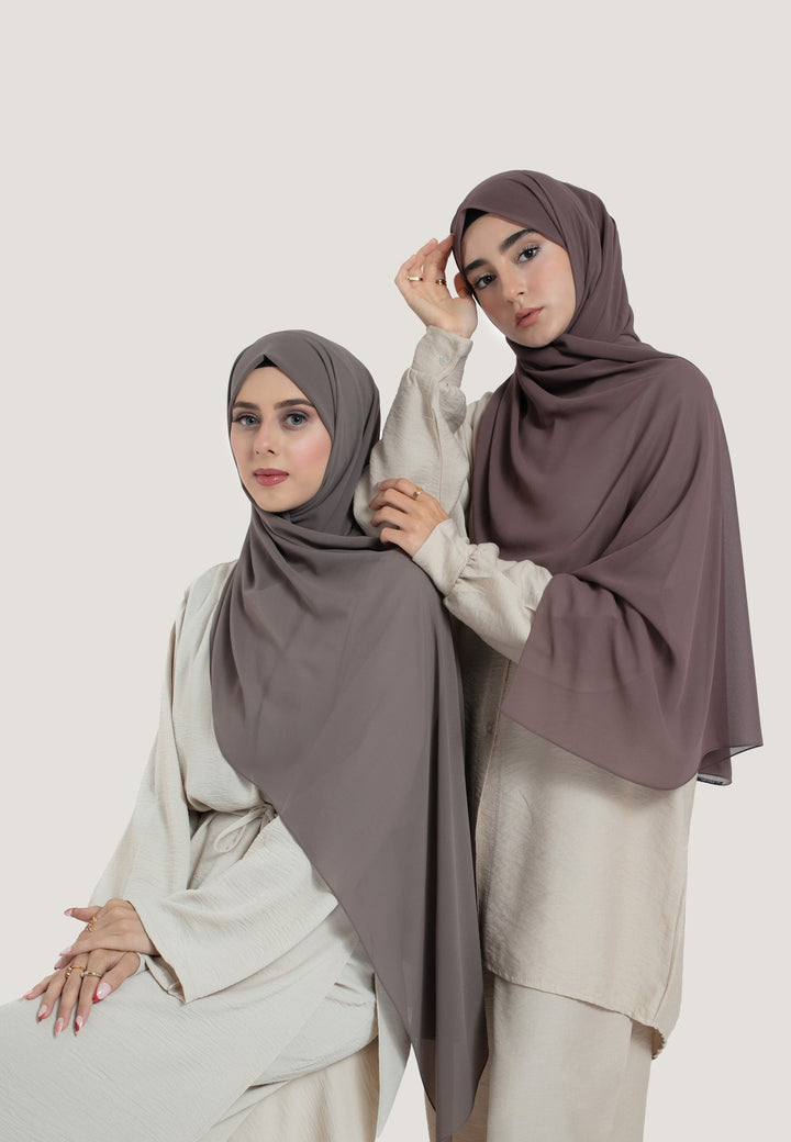 Ash Crepe Chiffon Hijab