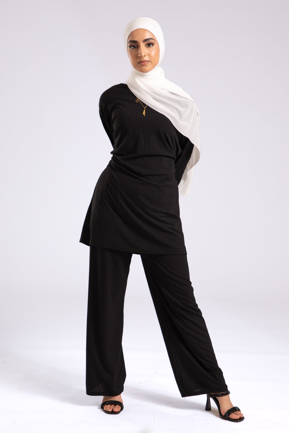 White Crepe Chiffon Hijab