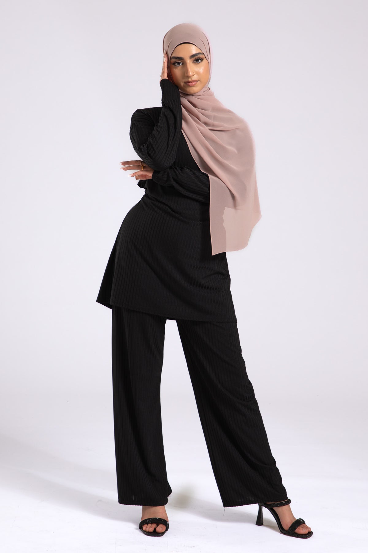 Nude Crepe Chiffon Hijab
