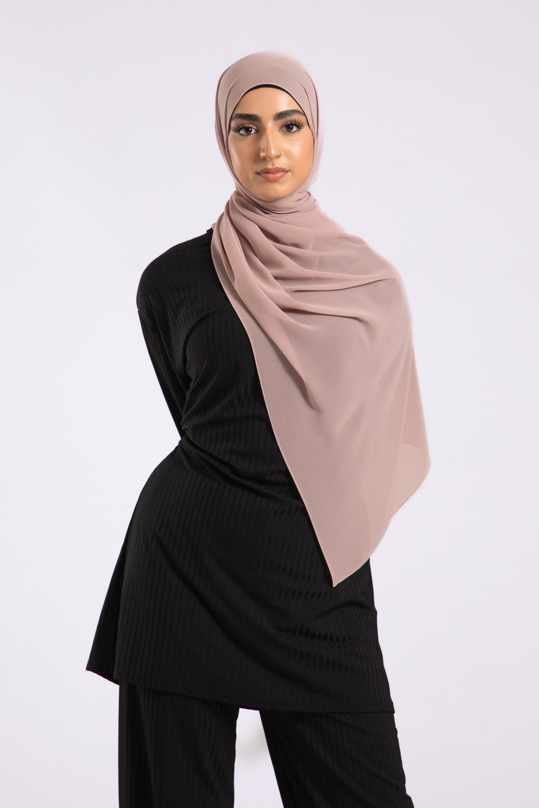 bd company nude girls Hayah Al-Muslimah: Premium Nude Crepe Chiffon Hijab | Effortless & Wrinkle-Free!