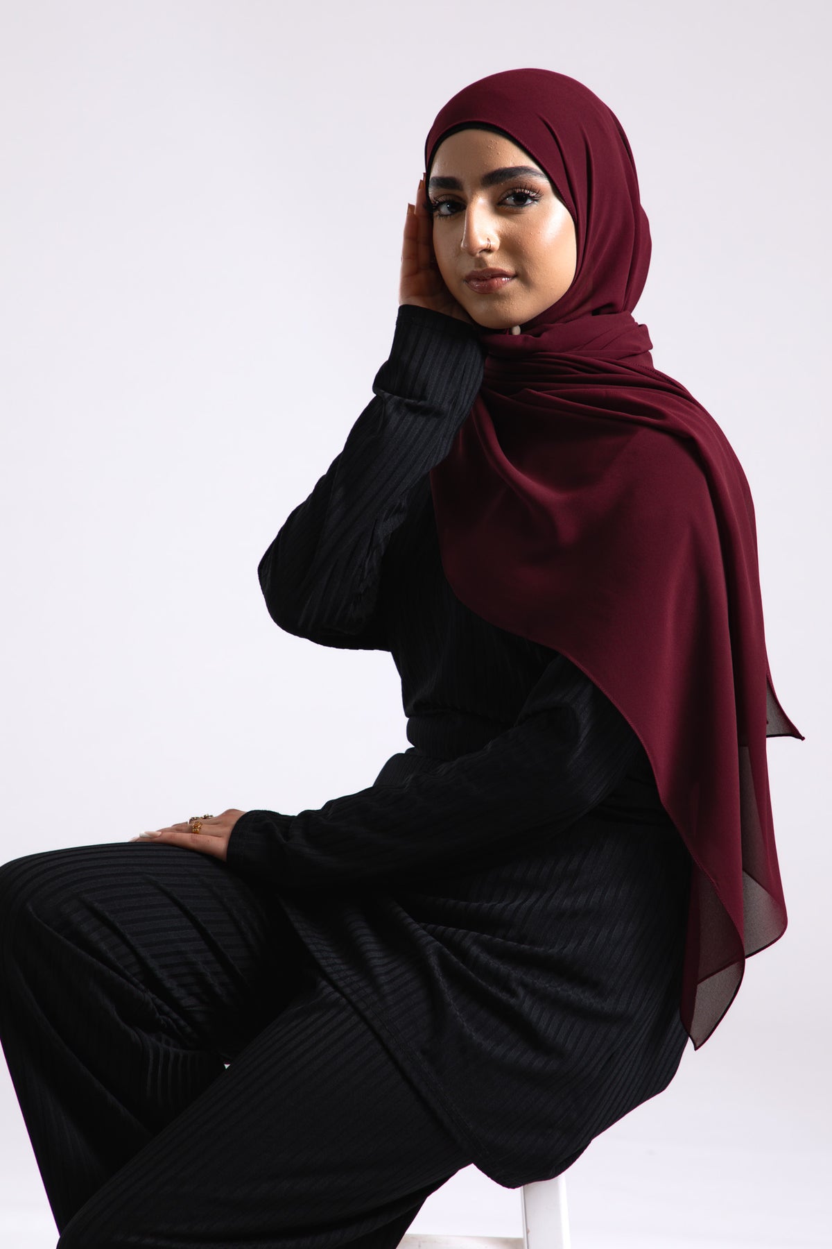 Sangria Crepe Chiffon Hijab