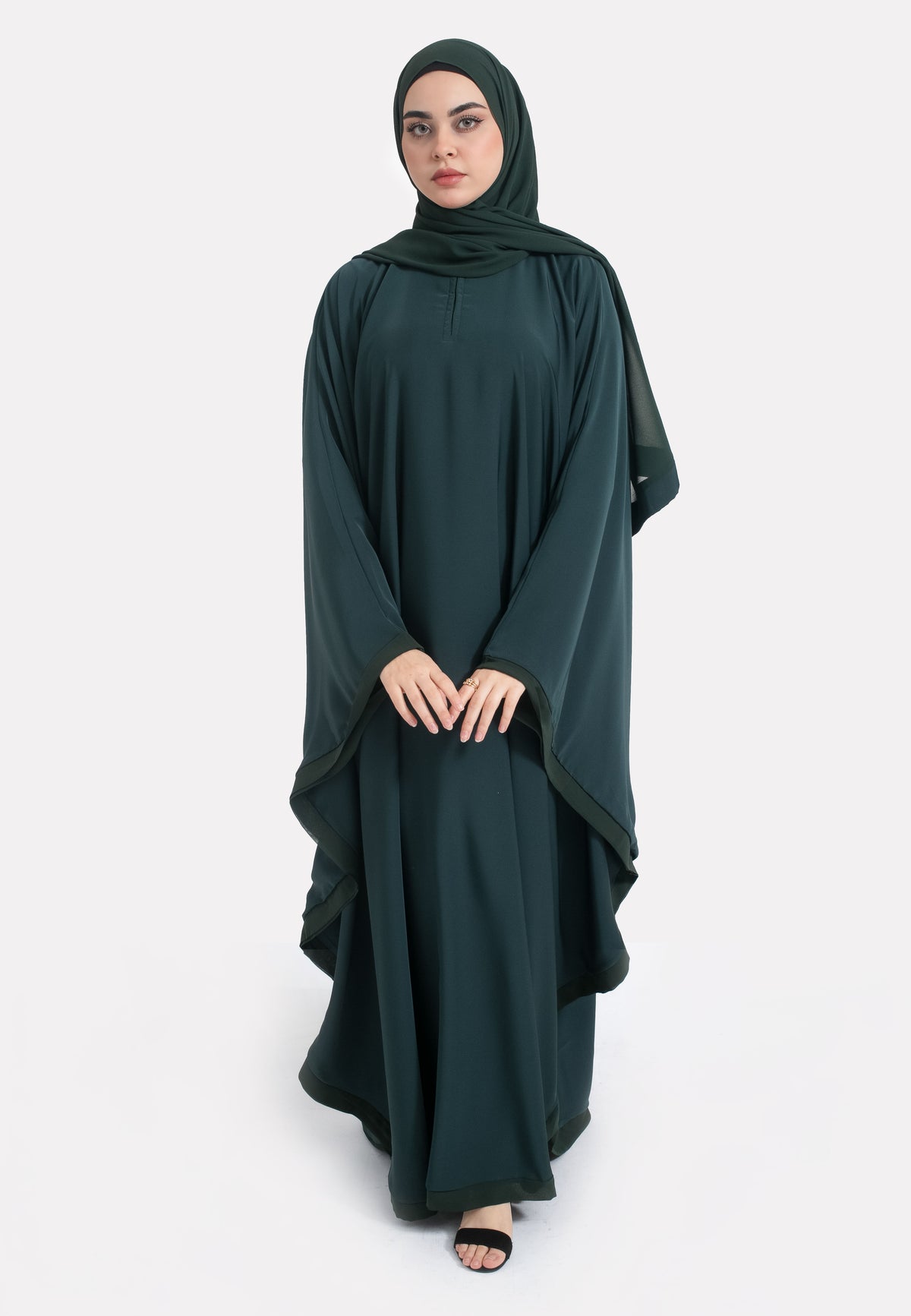 Forest Green Butterfly Farasha
