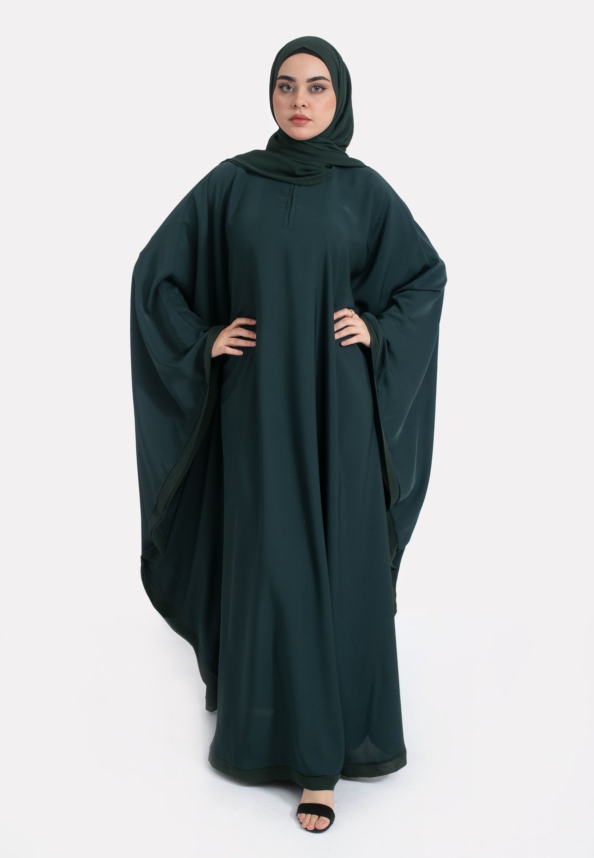 Forest Green Butterfly Farasha