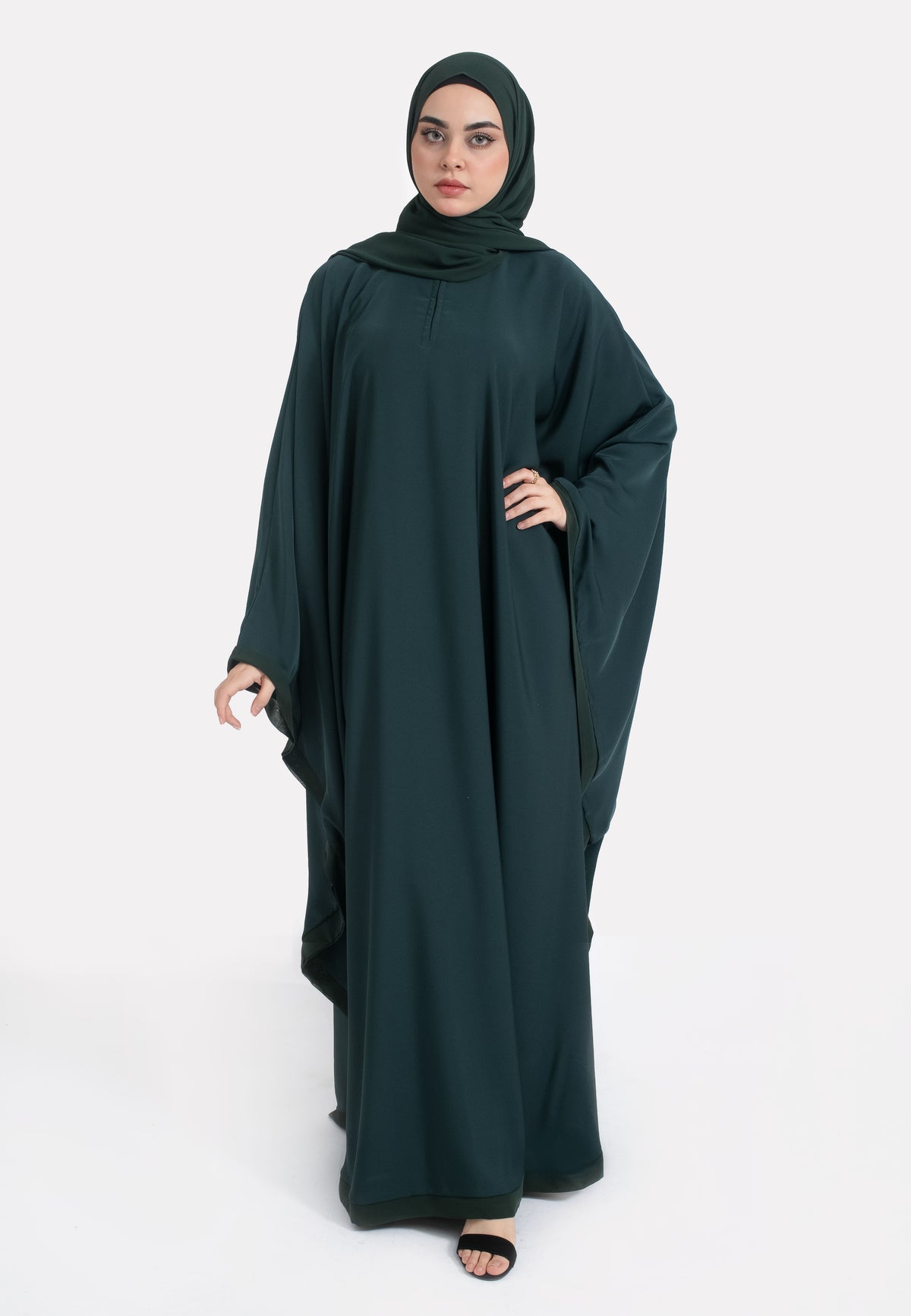 Forest Green Butterfly Farasha