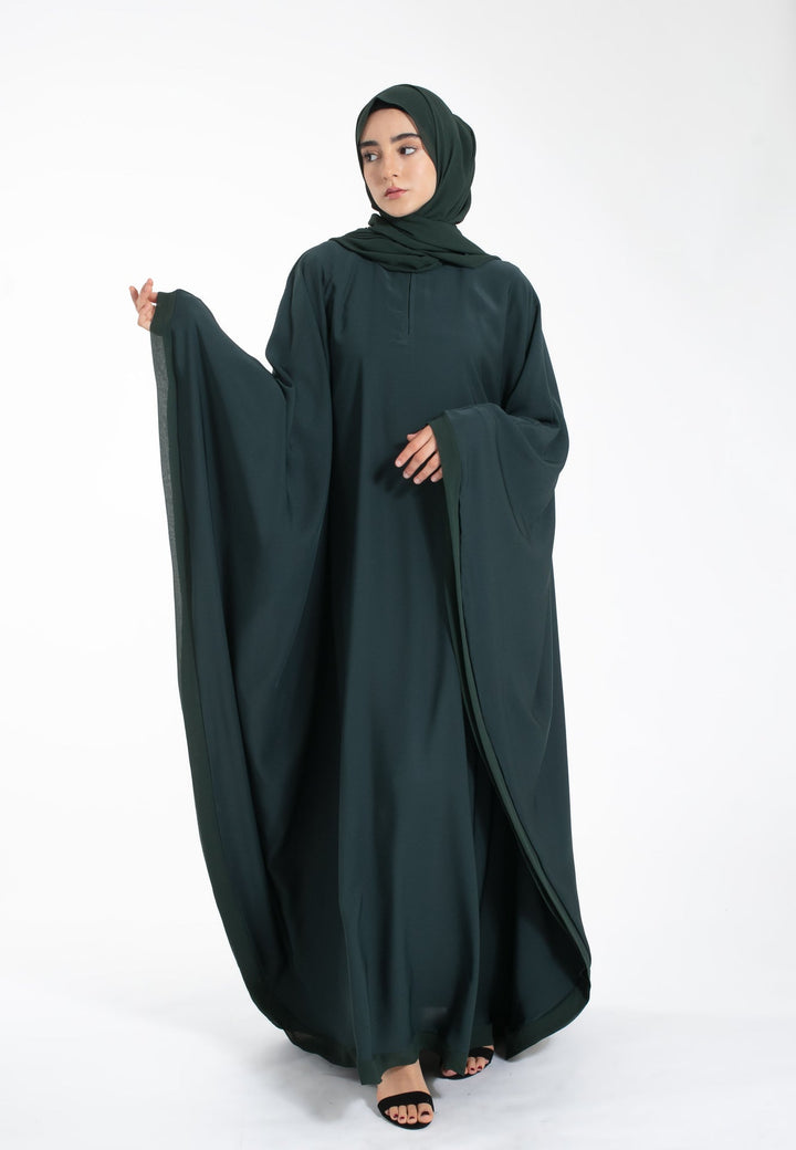 Forest Green Farasha Abaya