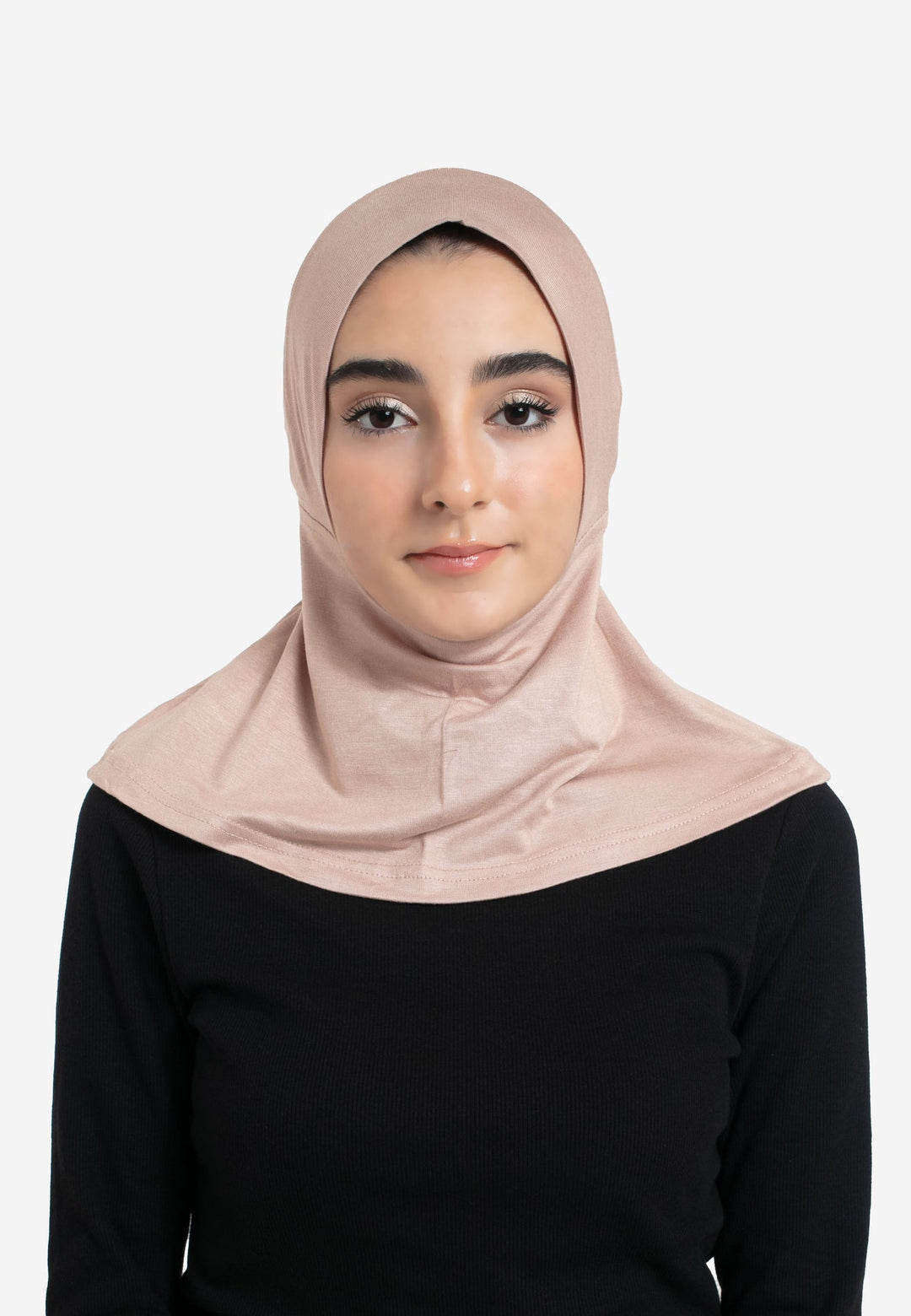 Latte Full Coverage Hijab Cap - Front