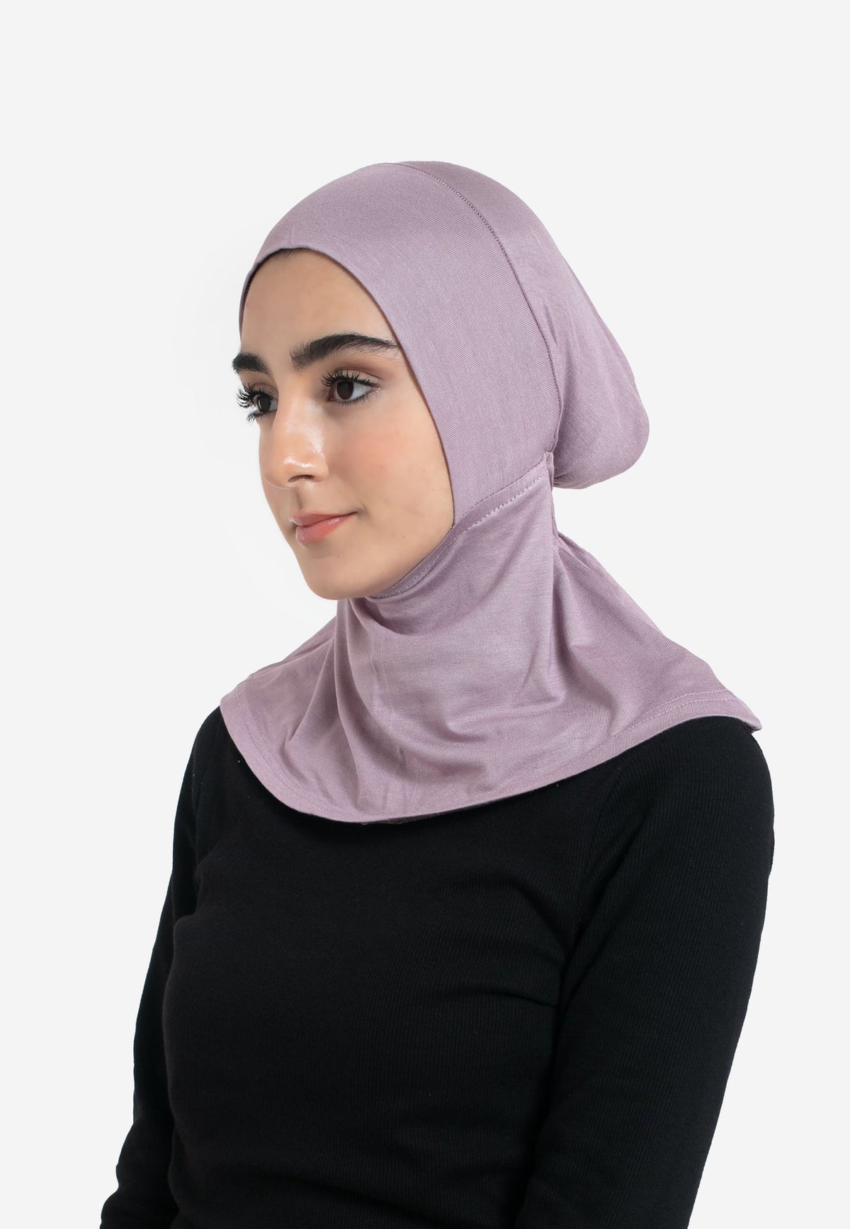 Mulberry Full Coverage Hijab Cap - Side
