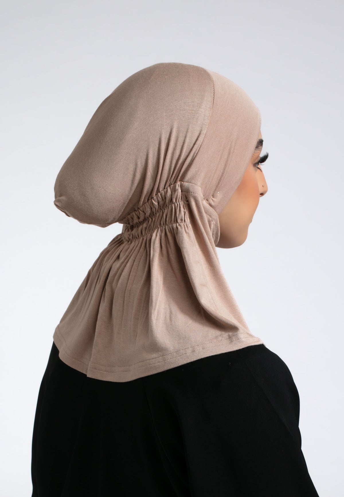 Full Coverage Hijab Cap - Macchiato