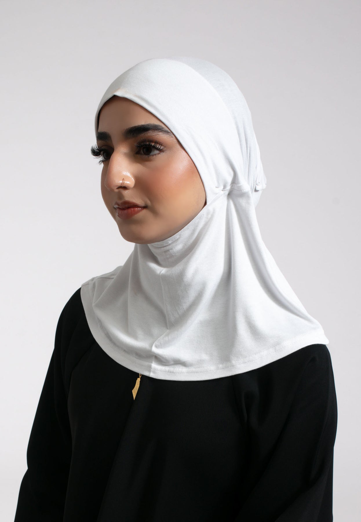 Buy White Full Coverage Cap Online | Hayah Al-Muslimah | Effortless ...