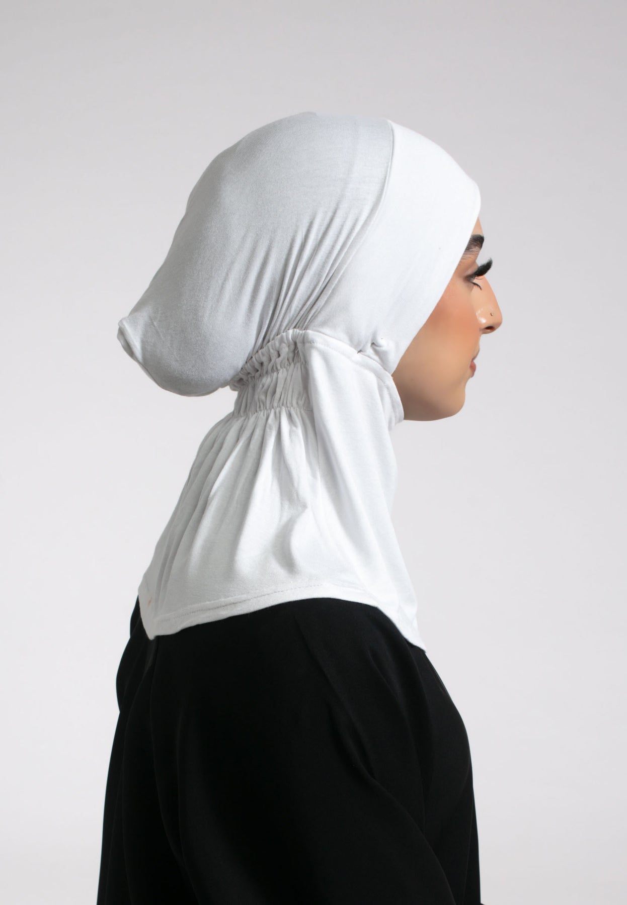 Buy White Full Coverage Cap Online | Hayah Al-Muslimah | Effortless ...