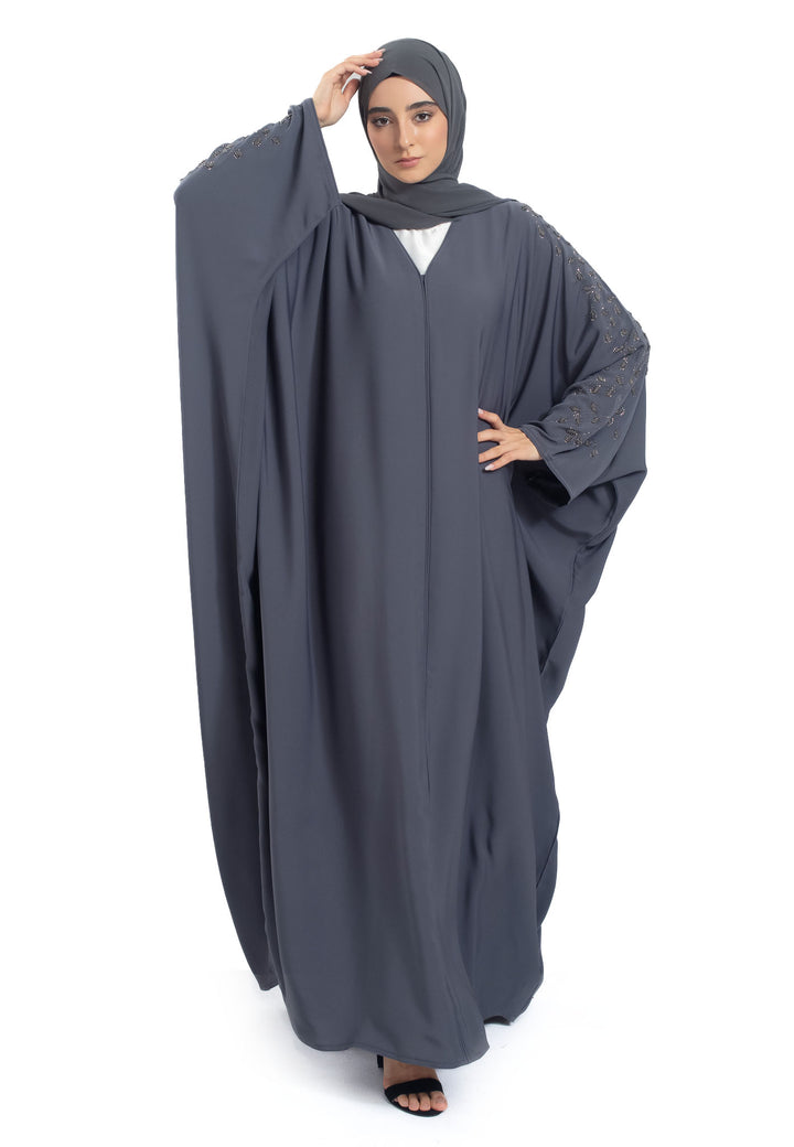 Charcoal Grey Batwing Farasha