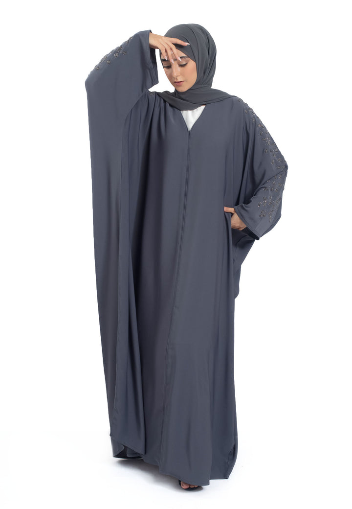 Charcoal Grey Batwing Farasha