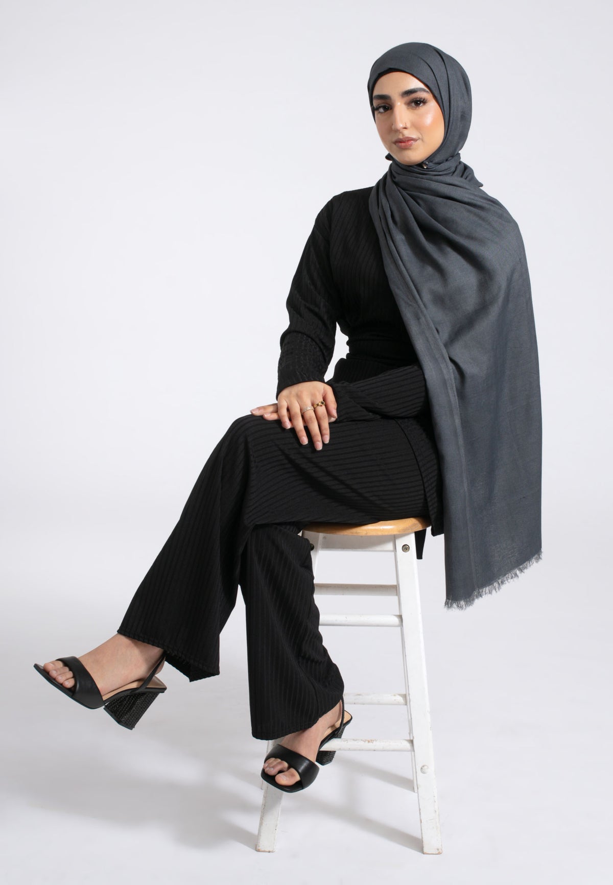 Grey Modal Hijab