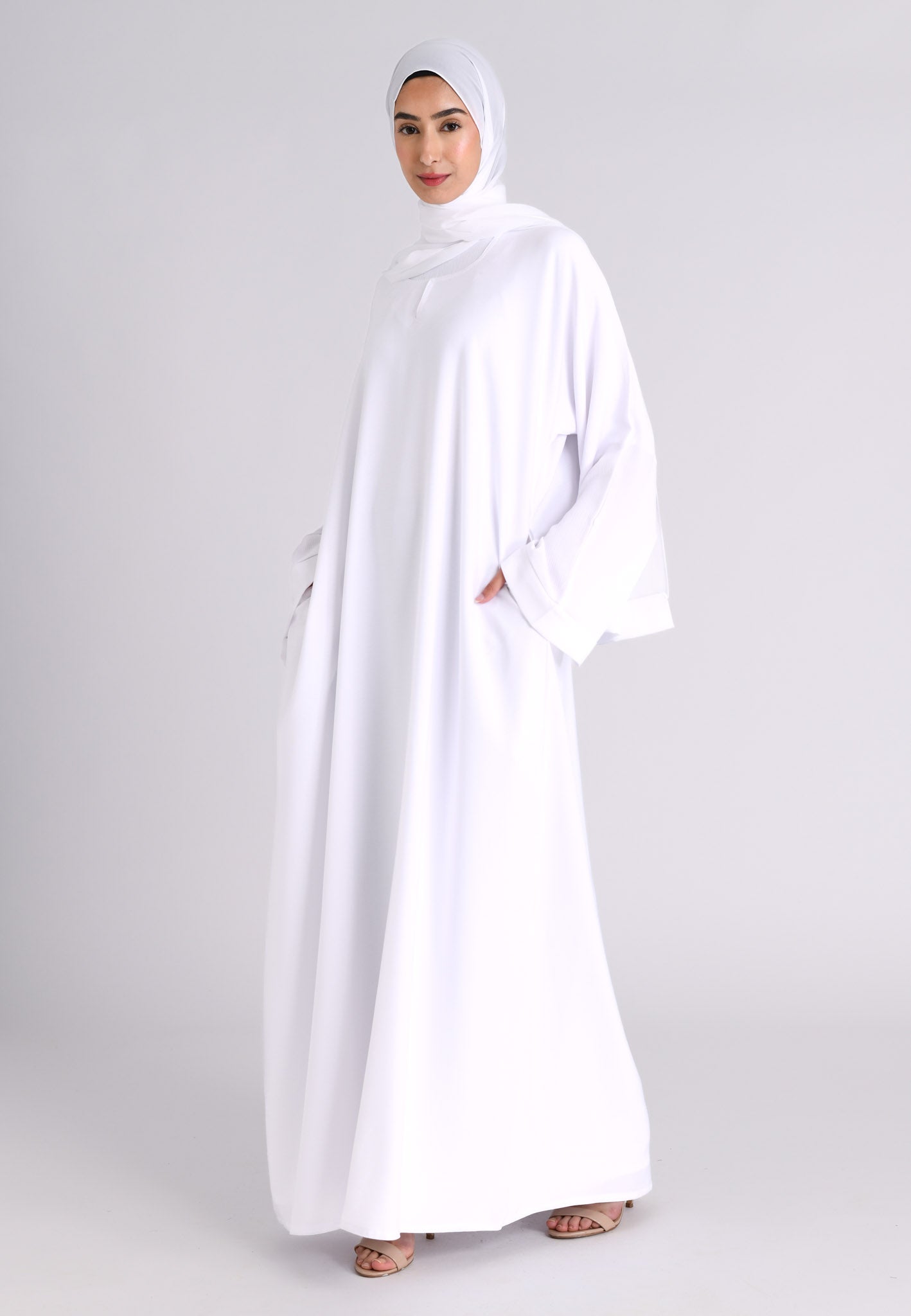 Ivory abaya clearance