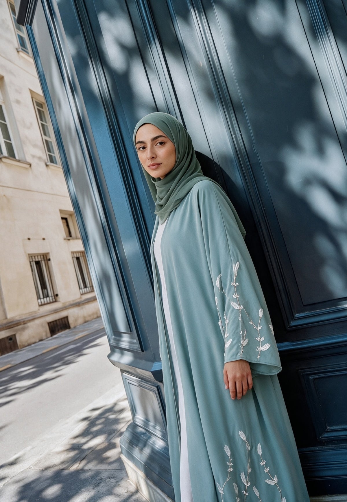 Luxury Maldives Open Abaya With Embellishments (Premium)